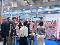 Group photo with customers