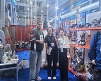 Group photo with customers