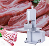 commercial bandsaw cutting beef bone, pork ribs, frozen meat, whole poultry